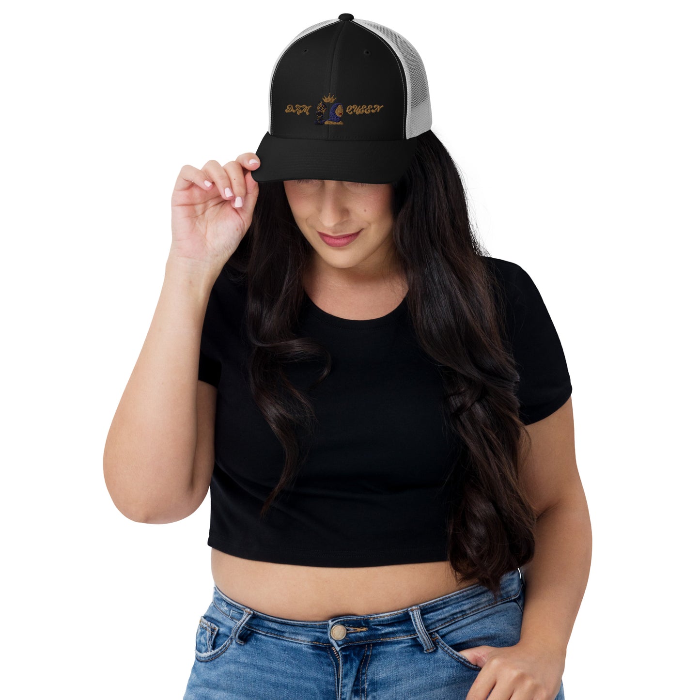 DamQueen Regal Crowned Explorer Trucker Hat