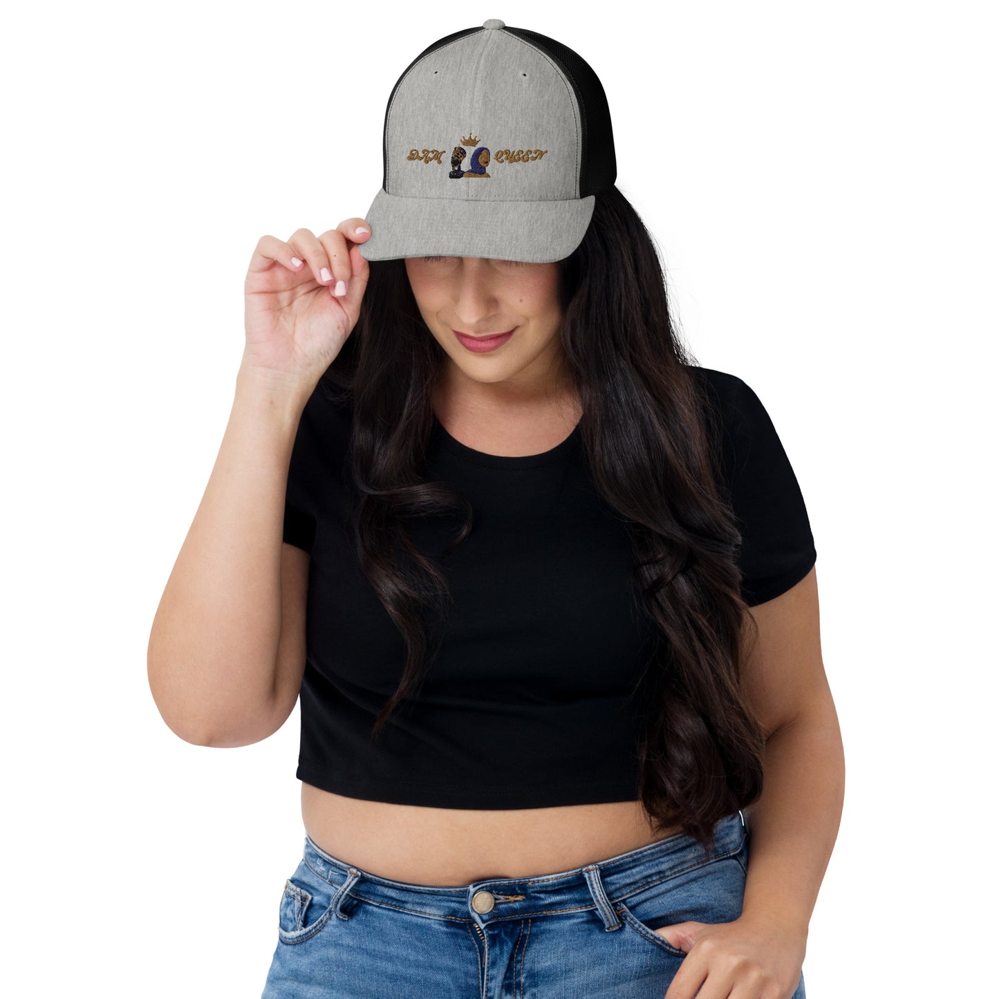 DamQueen Regal Crowned Explorer Trucker Hat