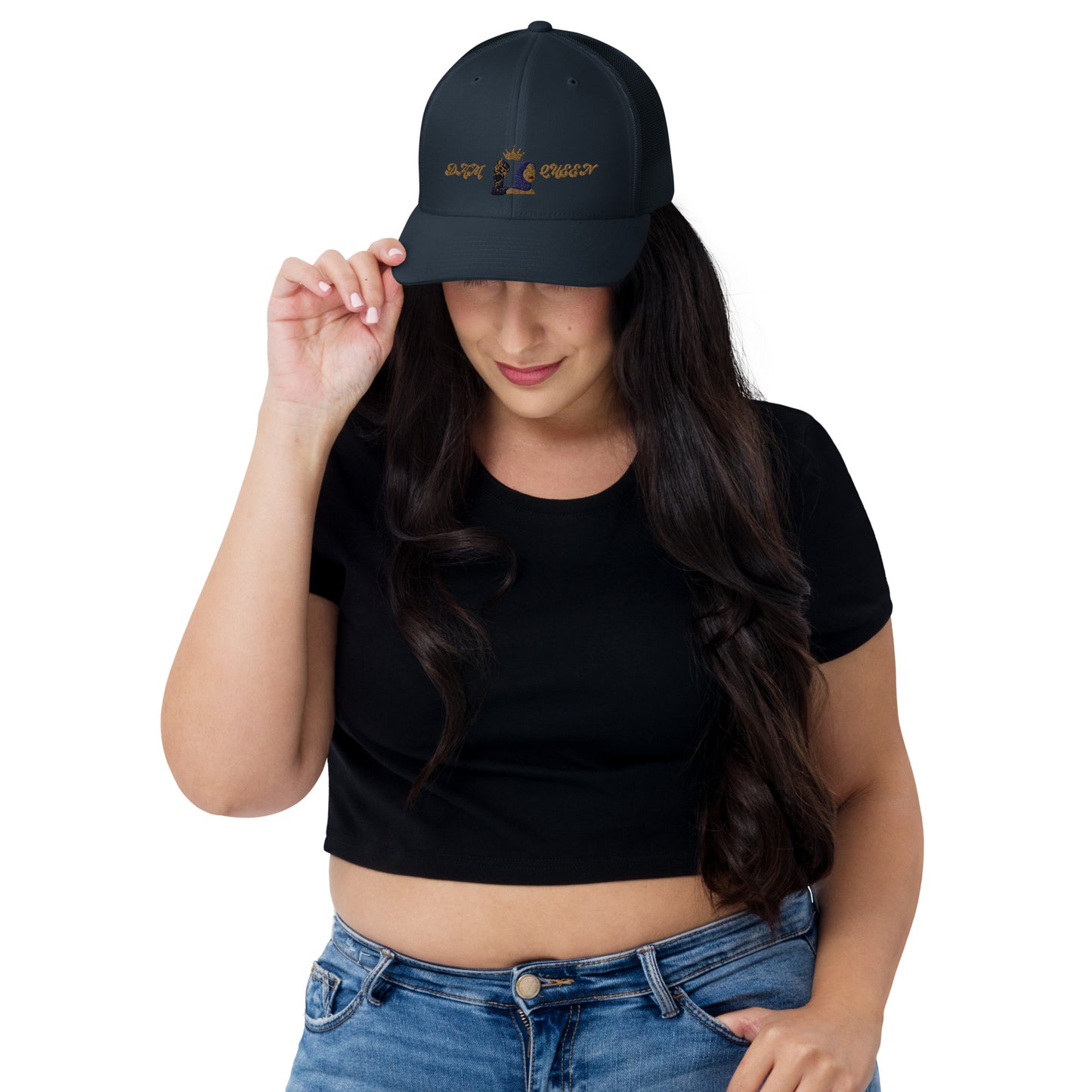 DamQueen Regal Crowned Explorer Trucker Hat