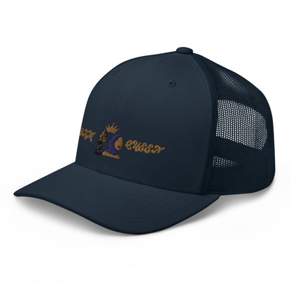 DamQueen Regal Crowned Explorer Trucker Hat