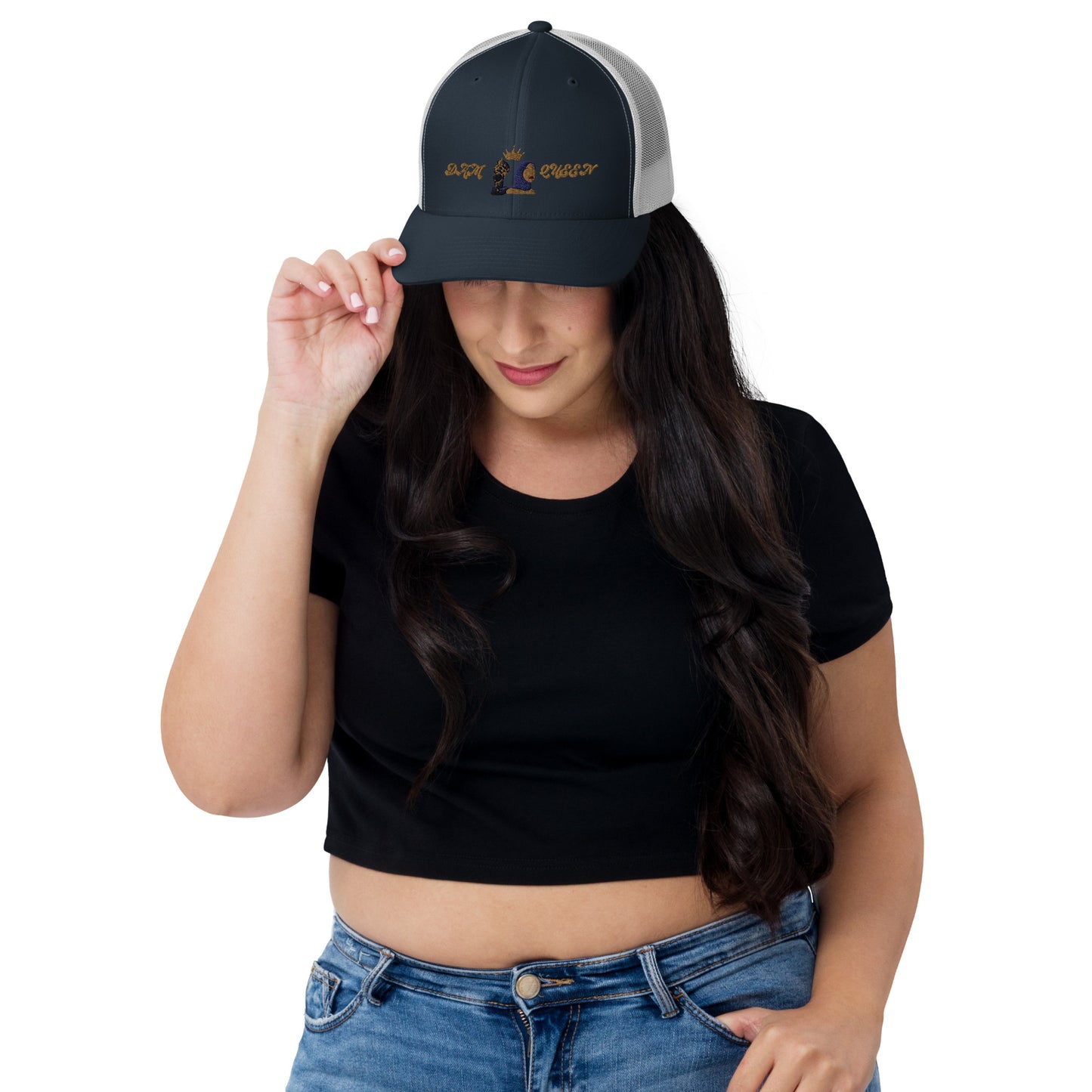 DamQueen Regal Crowned Explorer Trucker Hat