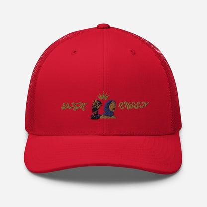 DamQueen Regal Crowned Explorer Trucker Hat