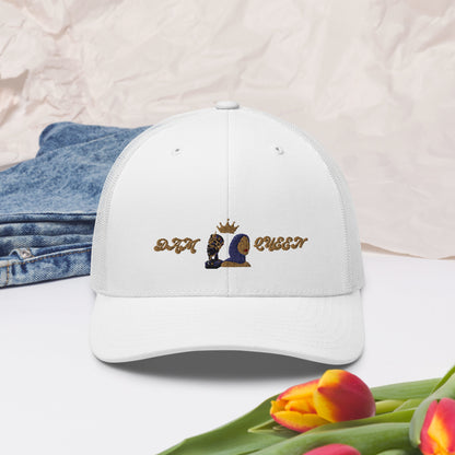 DamQueen Regal Crowned Explorer Trucker Hat