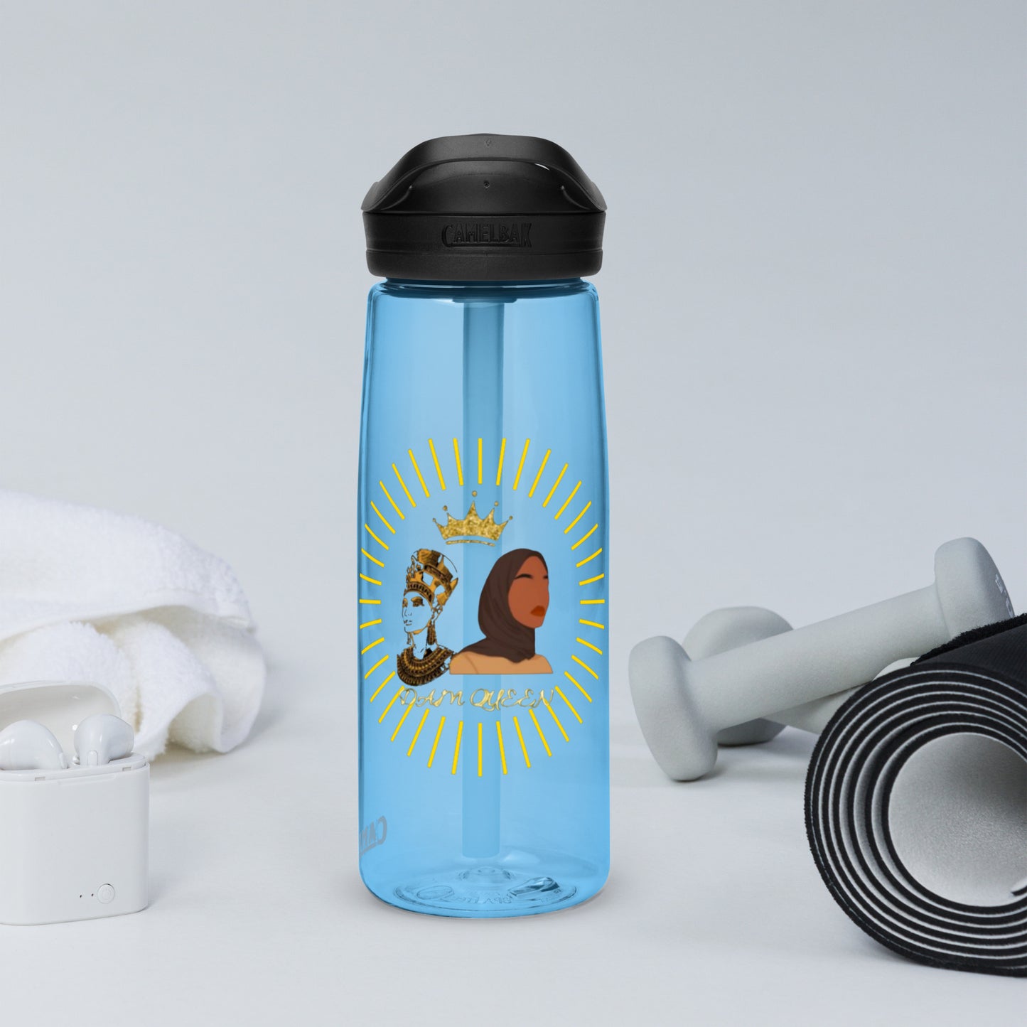 DamQueen Royal Glow Sports Water Bottle