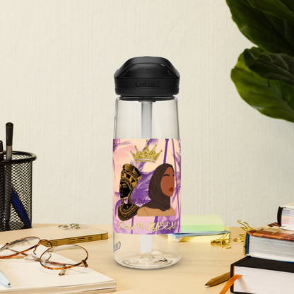 DamQueen Palm Paradise Sports Water Bottle