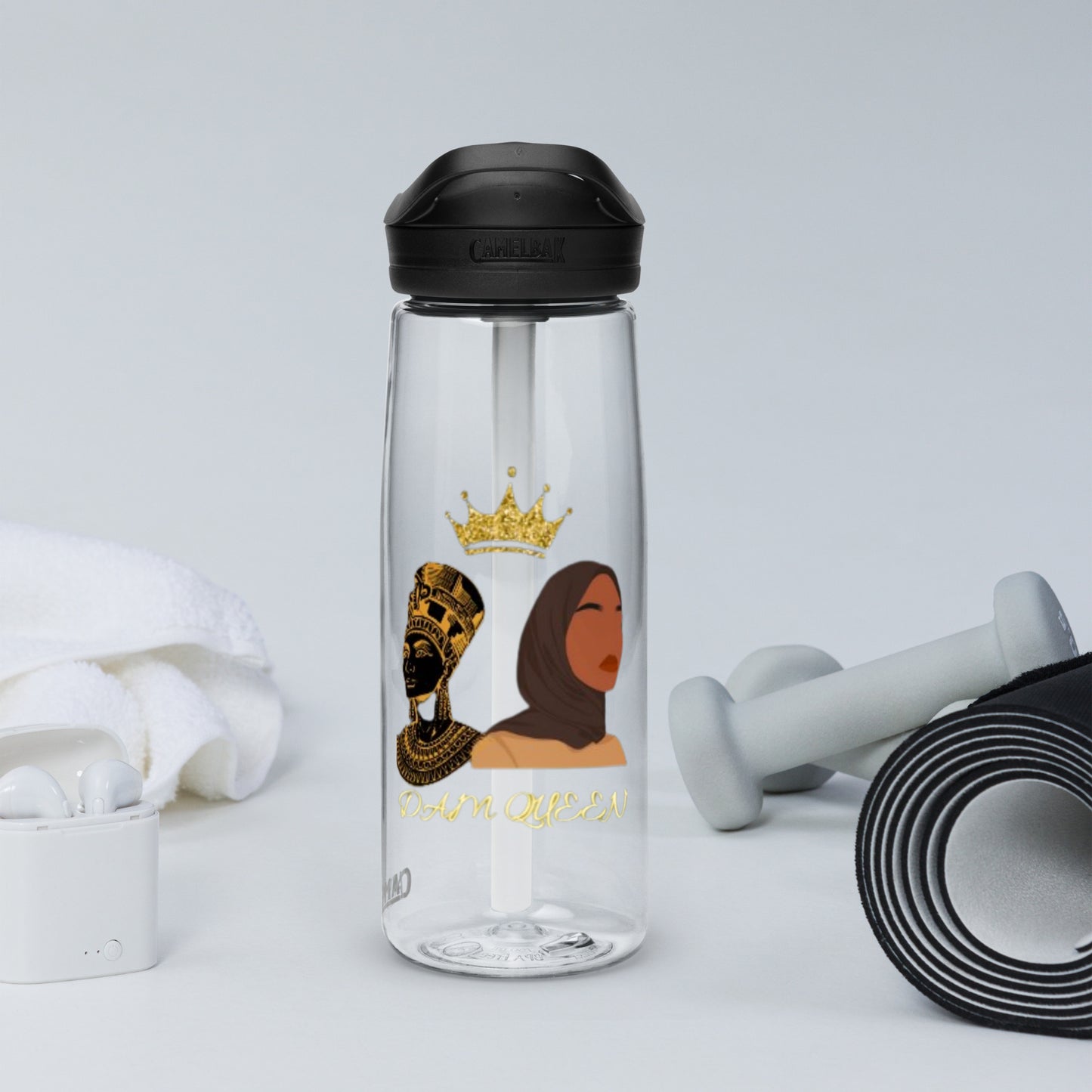 DamQueen Royalty Sports Water Bottle