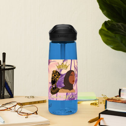 DamQueen Palm Paradise Sports Water Bottle