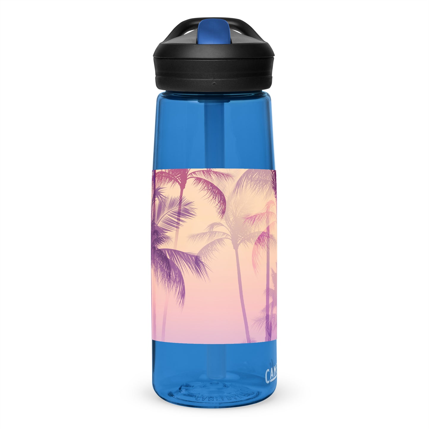 DamQueen Palm Paradise Sports Water Bottle