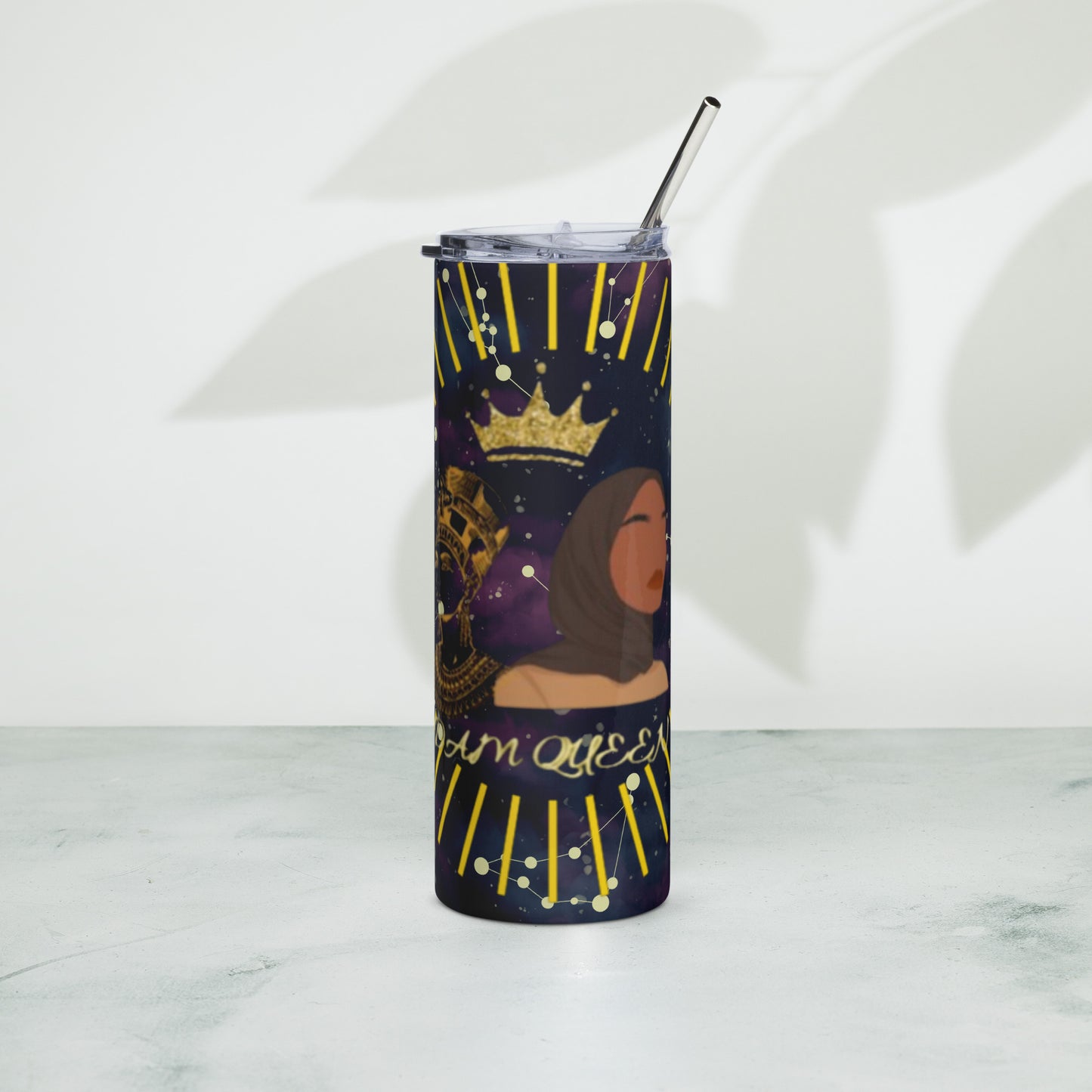 DamQueen Cosmic Conquest Universe Stainless Steel Tumbler