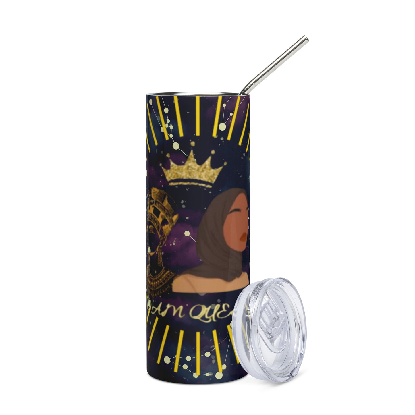 DamQueen Cosmic Conquest Universe Stainless Steel Tumbler