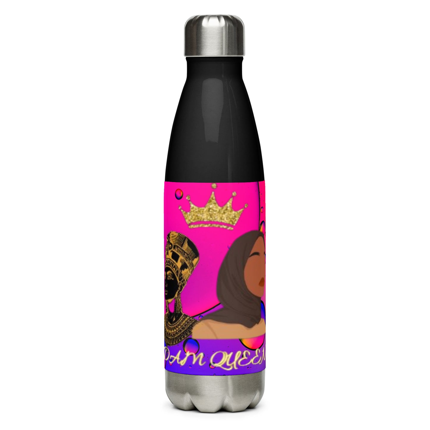 DamQueen Bubbly Royalty Stainless Steel Water Bottle