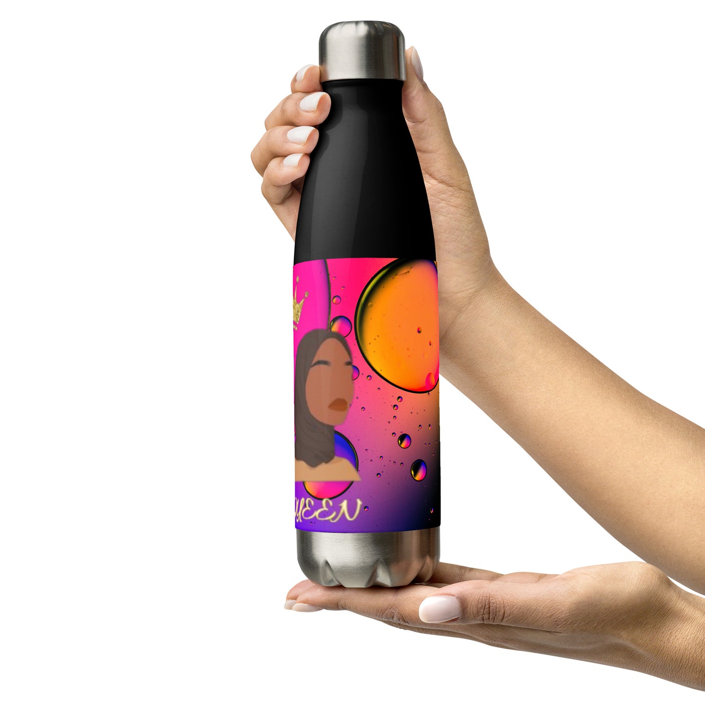 DamQueen Bubbly Royalty Stainless Steel Water Bottle