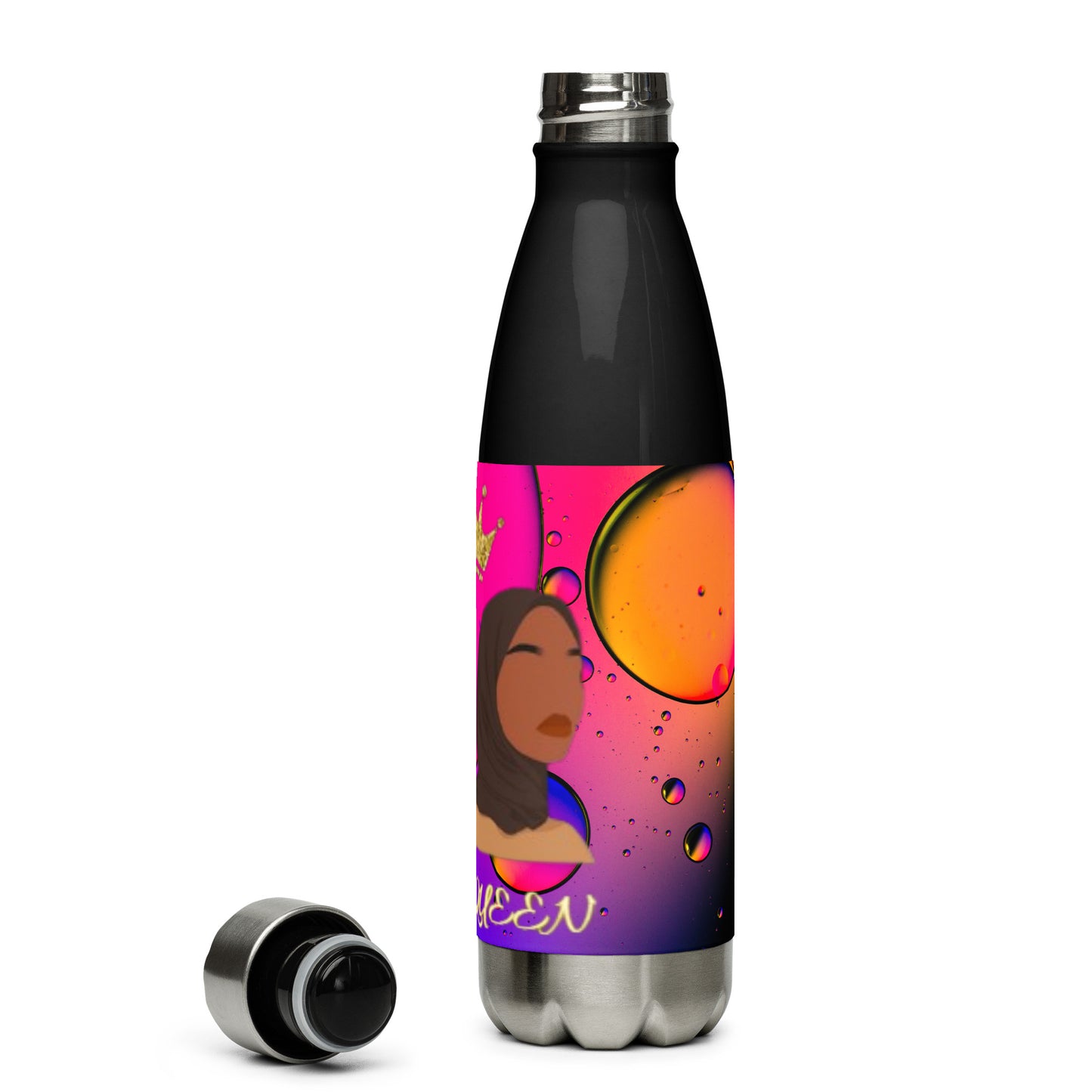 DamQueen Bubbly Royalty Stainless Steel Water Bottle