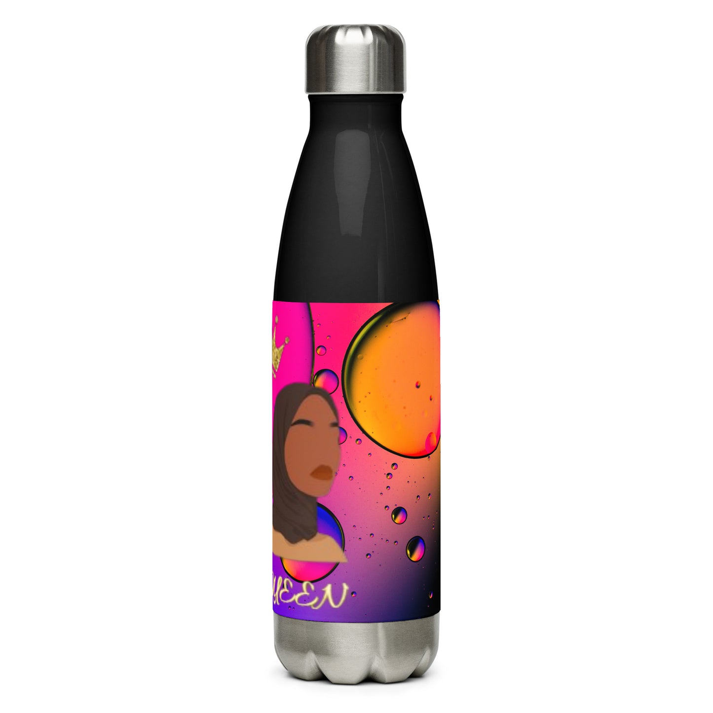 DamQueen Bubbly Royalty Stainless Steel Water Bottle