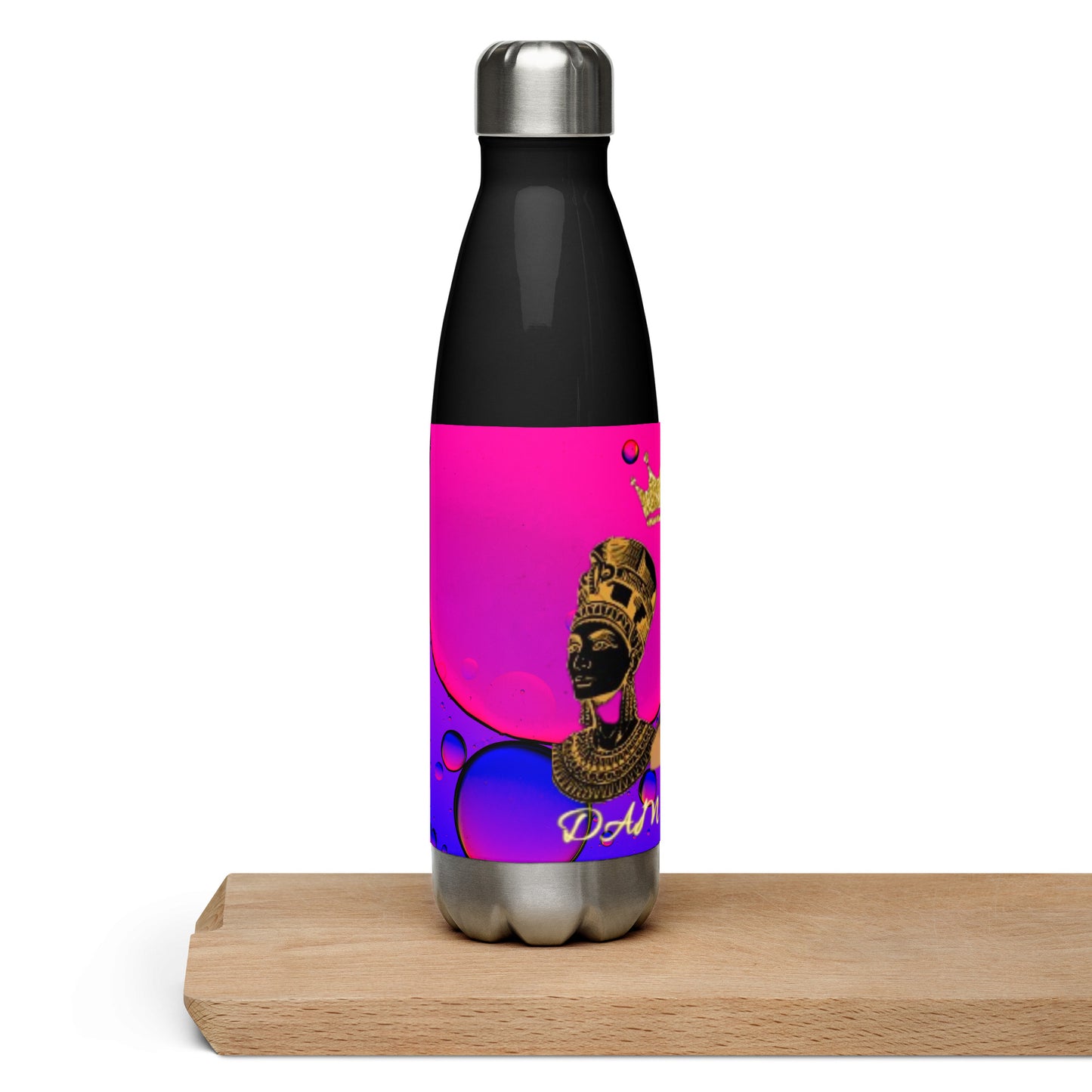 DamQueen Bubbly Royalty Stainless Steel Water Bottle