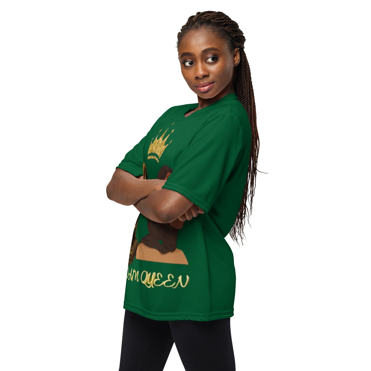 DamQueen Embrace Royal Fitness Performance Crew Neck T-Shirt