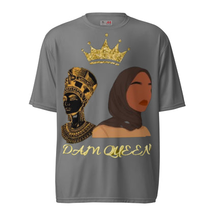 DamQueen Embrace Royal Fitness Performance Crew Neck T-Shirt