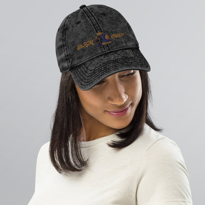 DamQueen Vintage Vibes Cotton Twill Hat