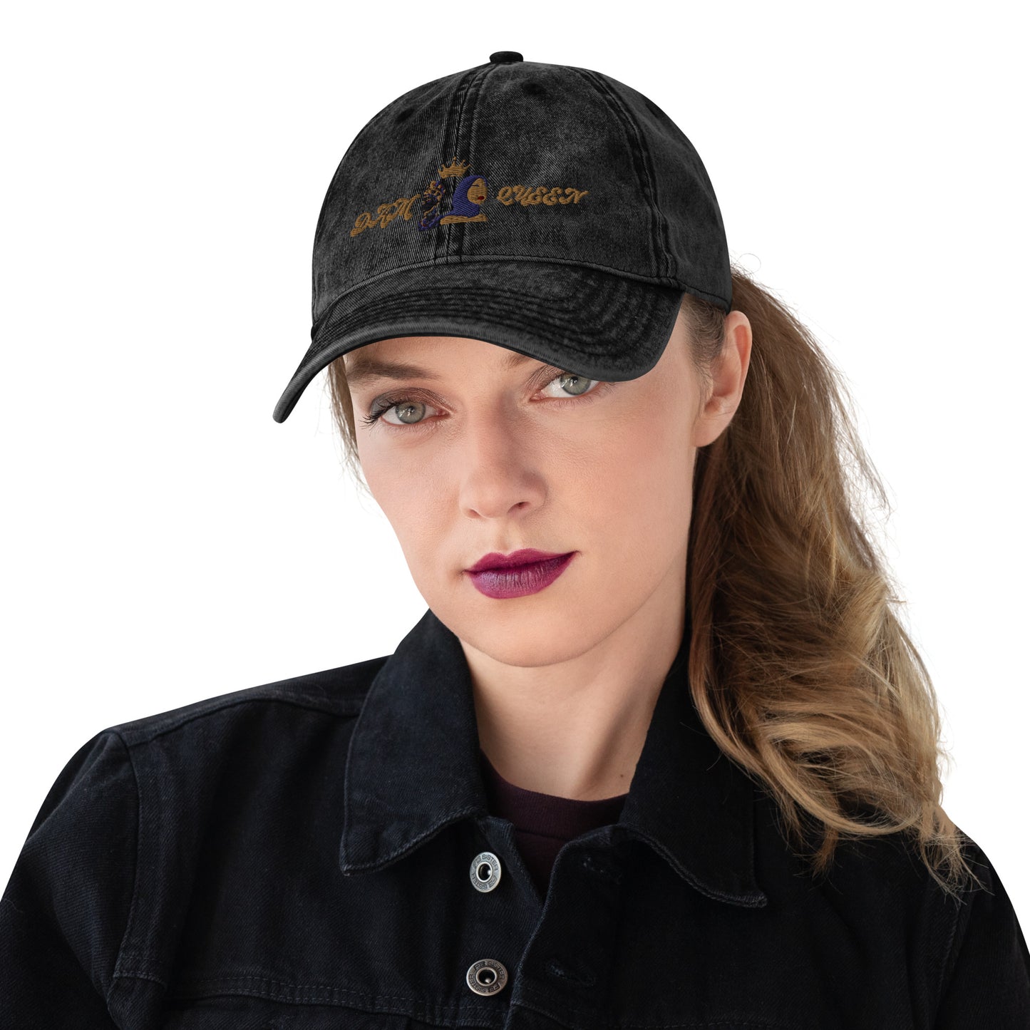 DamQueen Vintage Vibes Cotton Twill Hat