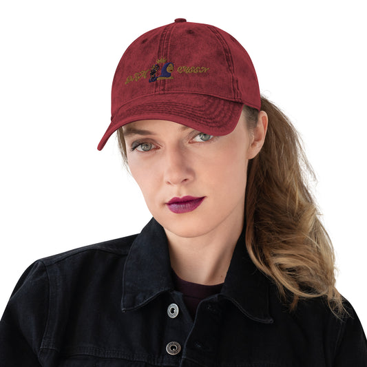 DamQueen Vintage Vibes Cotton Twill Hat