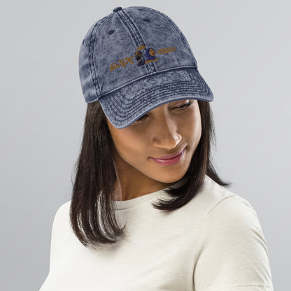 DamQueen Vintage Vibes Cotton Twill Hat