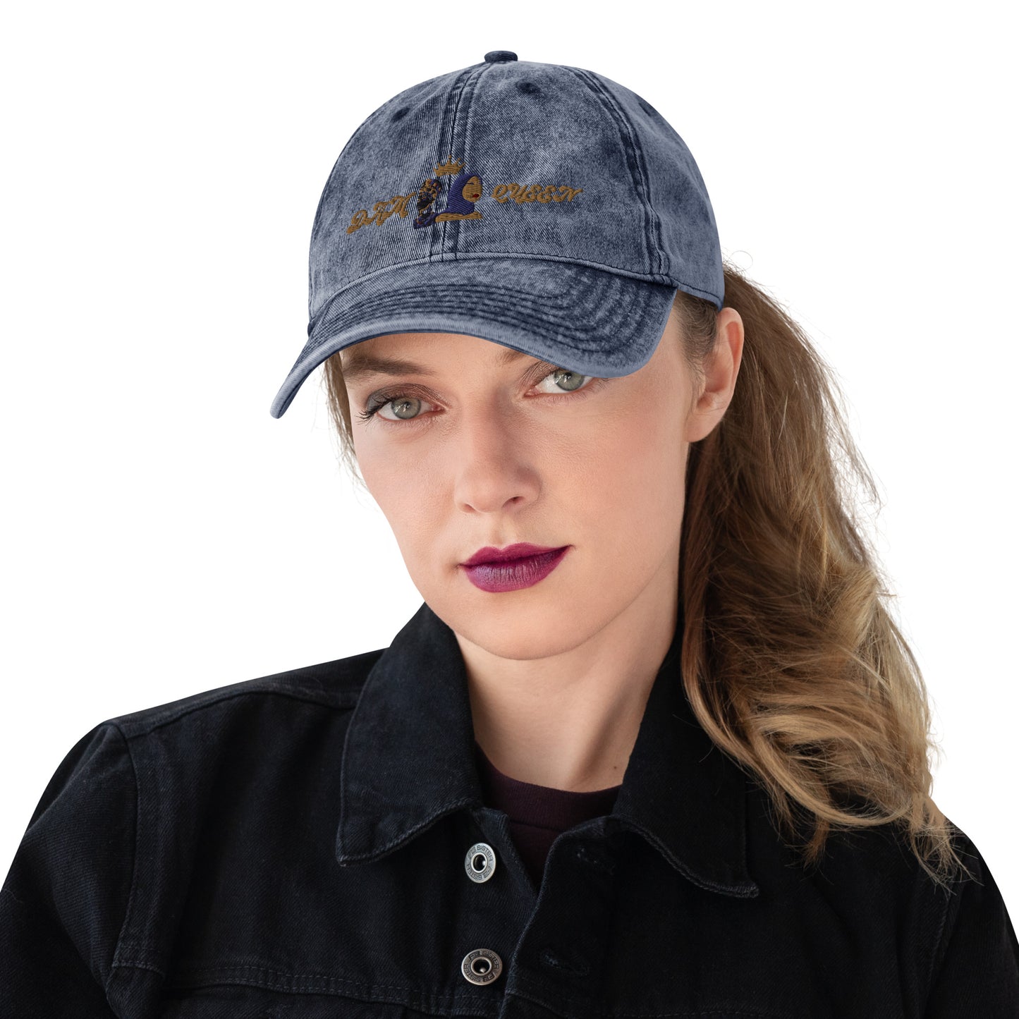 DamQueen Vintage Vibes Cotton Twill Hat