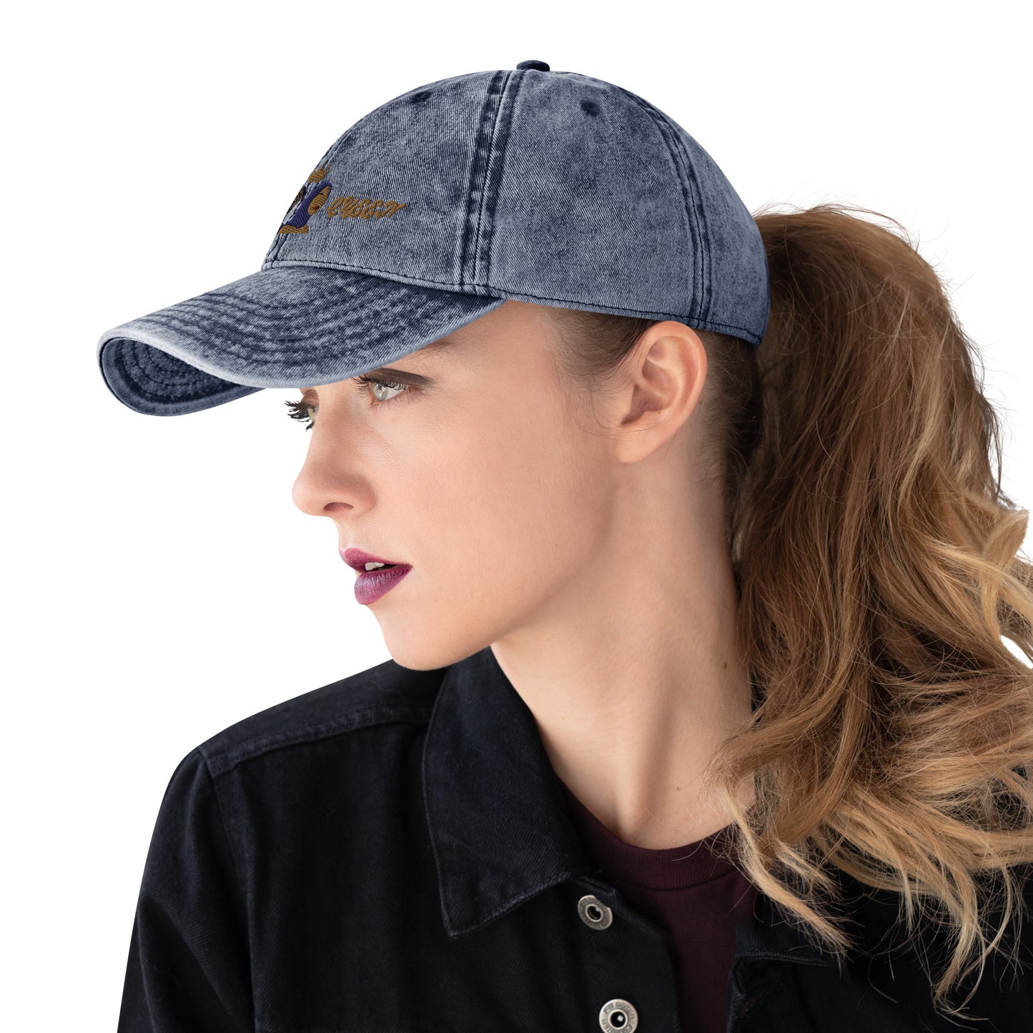 DamQueen Vintage Vibes Cotton Twill Hat