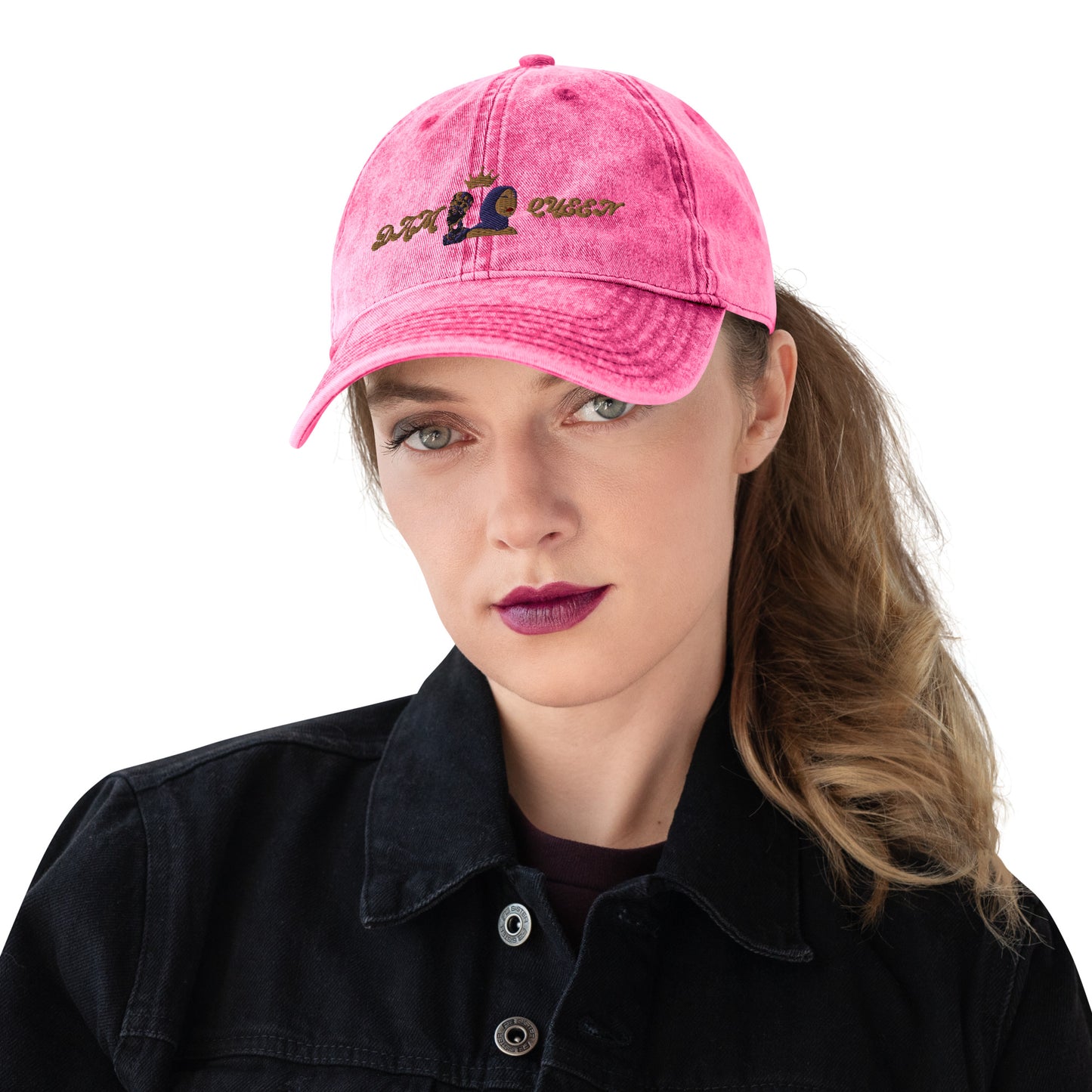 DamQueen Vintage Vibes Cotton Twill Hat