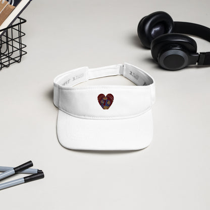 DamQueen Glowing Heart Visor Hat