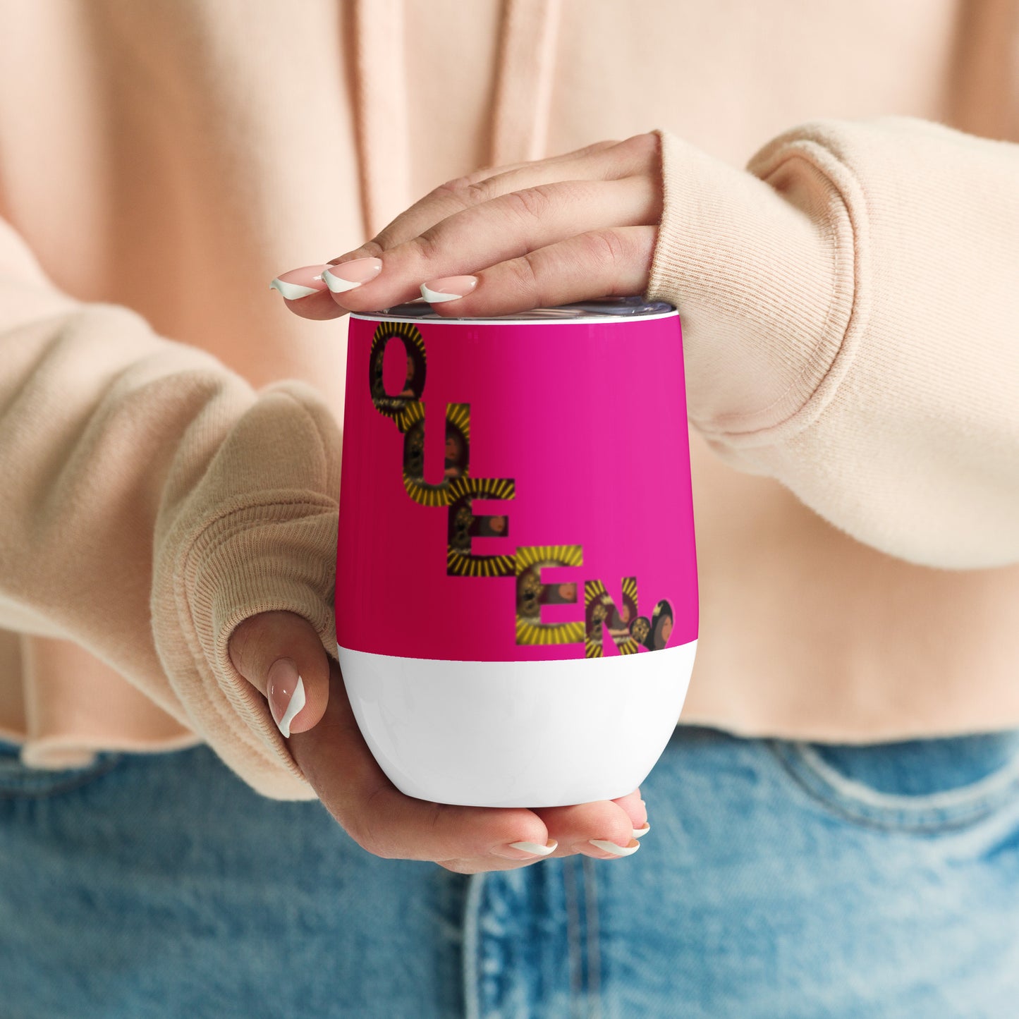 DamQueen Queenin Wine Tumbler