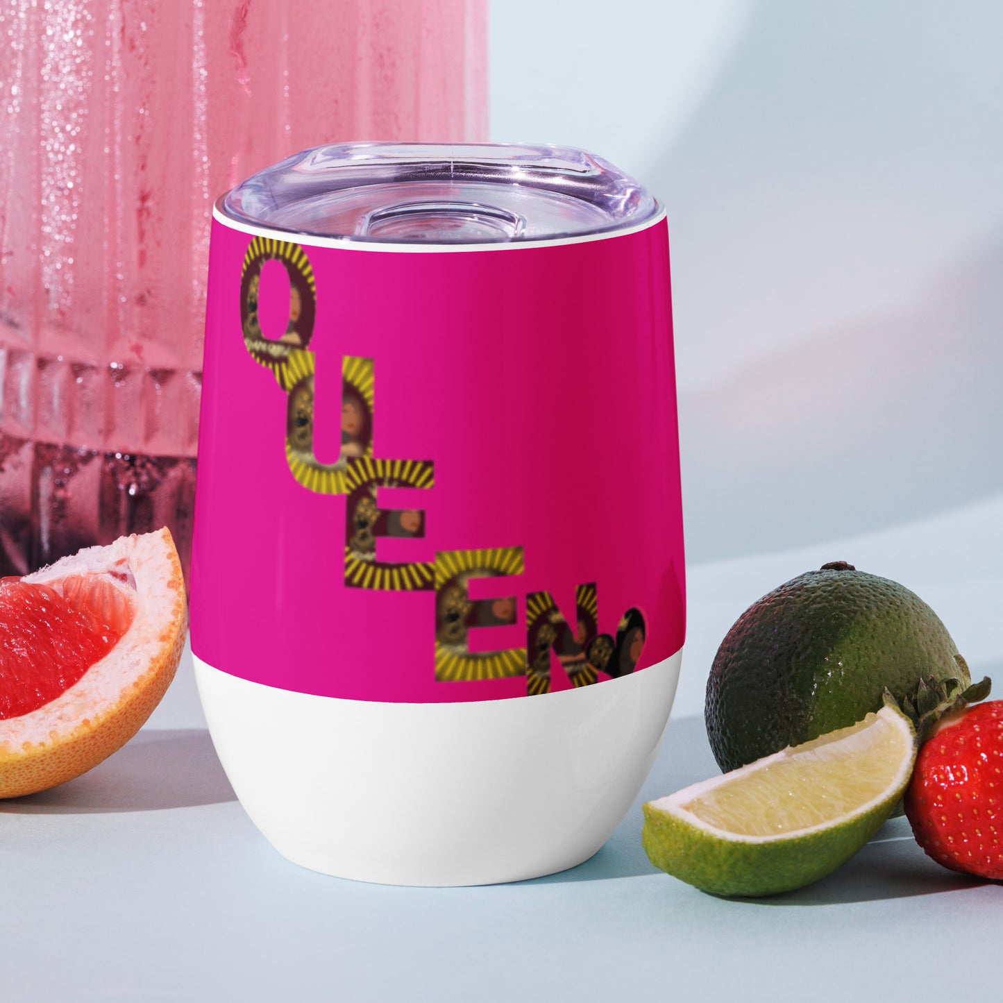 DamQueen Queenin Wine Tumbler