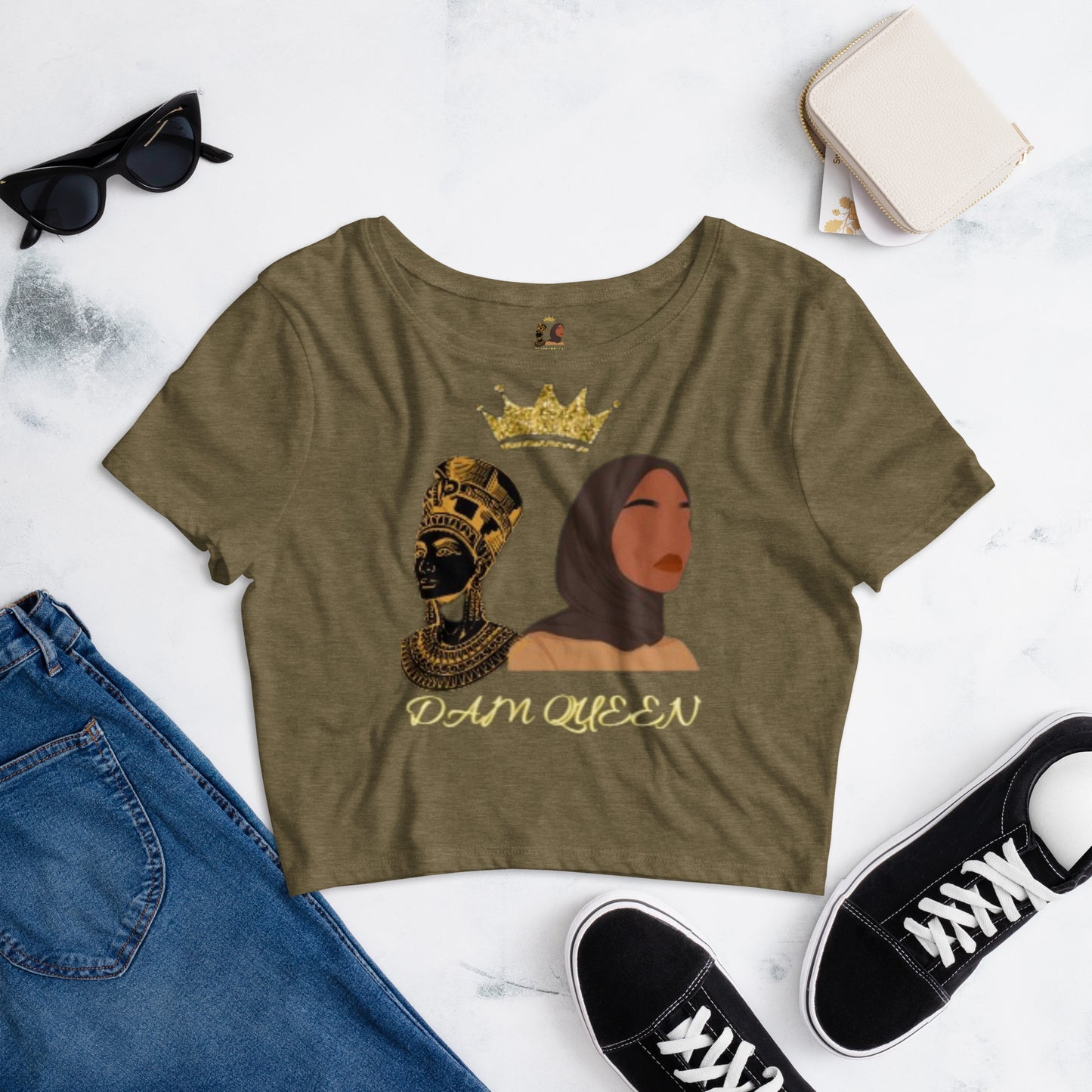 DamQueen Beauty Queen Crop Top